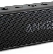 Soundcore Anker 2 Portable Bluetooth Speaker with 12W Stereo Sound, BassUp, IPX7 Waterproof, 24 Hours Playback, Wireless Stereo Pairing, for Home, Outdoor and Travel
