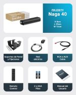 MAJORITY Naga 40 Sound Bar TV | Bluetooth Soundbar | 80W 2.0 Speakers for TV | HDMI ARC Sound Bar Speaker | 40cm Sound Bar PC | Wall Mount Kit and Remote Control Included - Imagen 7