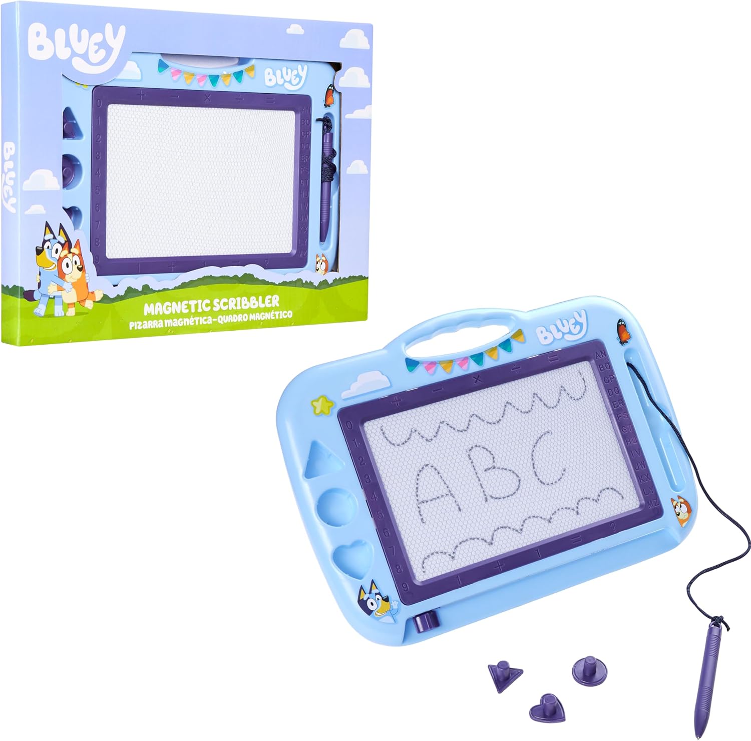 Bluey Magic Boards for Kids, Magnetic Children's Whiteboard, Erasable Drawing Bluey Magic Boards for Kids, Magnetic Children's Whiteboard, Erasable Drawing Board with Pencil and Stamps