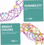 Toddmomy 2pcs Transformable Metal Hoop Toys Magic Loops for Kids Tricks Stress Wire Toy for Developing Imagination and Skills - Imagen 3