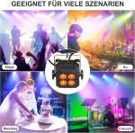 12PCS RGBW LED Par Spotlight, 40W Disco Lights DMX 4/8CH with Remote Control/Sound Activated Stage Light, Party Lights for DJ, Bar, Wedding, Halloween, Christmas - Imagen 8