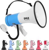 Pyle MPA, Speaker, Portable, 50V, Siren, Volume Control, Ideal for Coaches, Police, Football, Baseball, Indoor, Outdoor