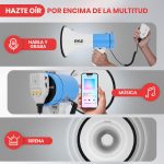 Pyle MPA, Speaker, Portable, 50V, Siren, Volume Control, Ideal for Coaches, Police, Football, Baseball, Indoor, Outdoor - Imagen 3