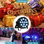 4 Pieces RGBW Pair LED Rechargeable Battery with Bag, 24W Outdoor Stage Light with Remote Control and Sound Activation, Disco Spotlights for Party DJ Bar Wedding Christmas - Imagen 7
