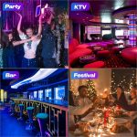 10 x 25 W Wall Washer LED RGBW LED Stage Light Strobe Lighting Effects for DJ, Bar, Party, Disco, Wedding, Halloween, Christmas, 1 Piece - Imagen 7