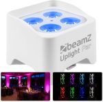 BeamZ BBP90W – Set of 2 RGB-UV LED spotlights with rechargeable battery, DMX and remote control, autonomy up to 20h, fast charge 3h, RJ45 connection, 0-100% dimmable, compact and portable - Imagen 3