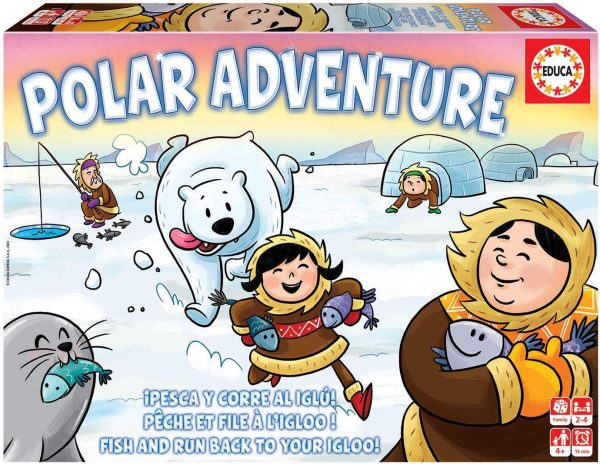 Educa - Children's Board Game | Polar Adventure. Will you be the first to get three fish? From 4 years old (18850)