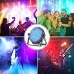 4PCS 60 x 2W LED Par Spotlight, RGBW 4 in 1 Stage Lights DMX 8CH Strobe with Remote Control, Disco Light for DJ Bar Club Parties Wedding Christmas Halloween - Imagen 7