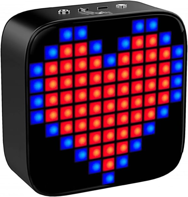 LEXIBOOK, iParty, FLASHBOOM® Show Bluetooth Speaker, Sound, Incredible Pixel Animations, TWS Function, Built-in Microphone, Black, BTL61