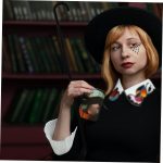ABOOFAN 4 Piezas Muleta Secciones De Rendimiento Cosplay Espectáculo De Fuego Decorativo Palo De Bolsillo Favores Negros Traje De Vacaciones Personal Bastones De Baile Teatral - Imagen 5