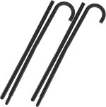 ABOOFAN 4 Piezas Muleta Secciones De Rendimiento Cosplay Espectáculo De Fuego Decorativo Palo De Bolsillo Favores Negros Traje De Vacaciones Personal Bastones De Baile Teatral - Imagen 8