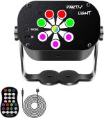 Eagou Diary Disco Lights 120 Lighting Patterns Sound Activated Party Lights with Remote Control LED RGB Stage for Home Party DJ Bar