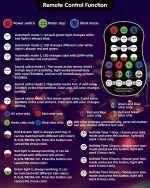 Eagou Diary Disco Lights 120 Lighting Patterns Sound Activated Party Lights with Remote Control LED RGB Stage for Home Party DJ Bar - Imagen 5