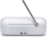 JBL Tuner 2 JBL Radio Tuner, Portable Bluetooth Speaker with MP3, DAB Plus and FM Radio, Powerful Sound and Clear White - Imagen 3