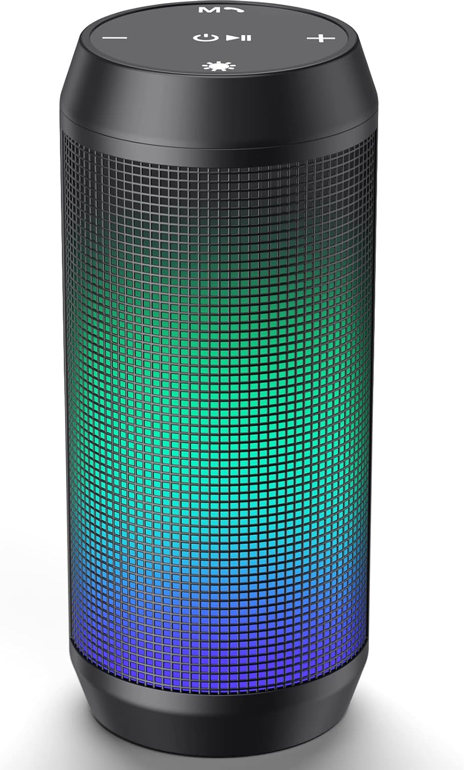 Powerful Portable Bluetooth Speaker with LED Light 5 Modes Wireless Powerful Portable Bluetooth Speaker with LED Light 5 Modes Wireless Bluetooth Speakers USB Rechargeable Supports TF Card/USB Memory 32G Portable Stereo Speaker, Green