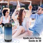 Powerful Portable Bluetooth Speaker with LED Light 5 Modes Wireless Bluetooth Speakers USB Rechargeable Supports TF Card/USB Memory 32G Portable Stereo Speaker, Green - Imagen 16