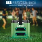Ortizan Bluetooth Speaker with Subwoofer, 100W Portable Wireless Bluetooth Speaker, IPX7 Waterproof/LED Lights/Pro EQ/DSP/TF/AUX, 24H Playtime for Home, Outdoor, Parties - Imagen 5