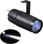 Lixada 10W Pinspot Light Beam Disco Lights Lighting Appliance for Christmas Home Decoration Bar Club PUB DJ Show Concert