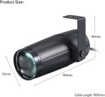 Lixada 10W Pinspot Light Beam Disco Lights Lighting Appliance for Christmas Home Decoration Bar Club PUB DJ Show Concert - Imagen 8