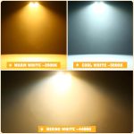 200W COB Foco Escenario, Cegadoras LED COB Par Blanco Frío/Cálido Efecto con Activación por Sonido, Foco Par Teatro para Iglesia Discoteca Boda Iluminación de Audiencia Halloween Navidad - Imagen 3
