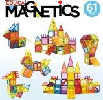 Educa - Magnetics | Educational 3D Magnetic Building Set with 61 Pieces for Children, Build Geometric Figures Developing Creativity and Imagination. From 3 Years (20024) - Imagen 4