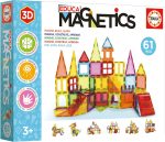 Educa - Magnetics | Educational 3D Magnetic Building Set with 61 Pieces for Children, Build Geometric Figures Developing Creativity and Imagination. From 3 Years (20024) - Imagen 5