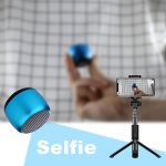 Mini Portable Bluetooth Speaker, Stereo Sound with Deep Bass Technology, Blue - Imagen 4