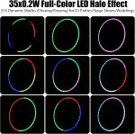 4PCS RGBW LED PAR Spotlight, 18 x 10W Stage Light + 35 SMD RGB Auxiliary Light with DMX512/Auto/Strobe, Disco Lights for Party Bar DJ Wedding Halloween Christmas - Imagen 5