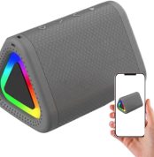 Altavoz Portátil,Altavoces Inalámbricos Exteriores con Luz RGB | Sonido Estéreo, Gadgets Tecnológicos con Control Táctil, Electrónicos con Larga Duración de Batería para Cocina,