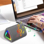 Altavoz Portátil,Altavoces Inalámbricos Exteriores con Luz RGB | Sonido Estéreo, Gadgets Tecnológicos con Control Táctil, Electrónicos con Larga Duración de Batería para Cocina, - Imagen 3