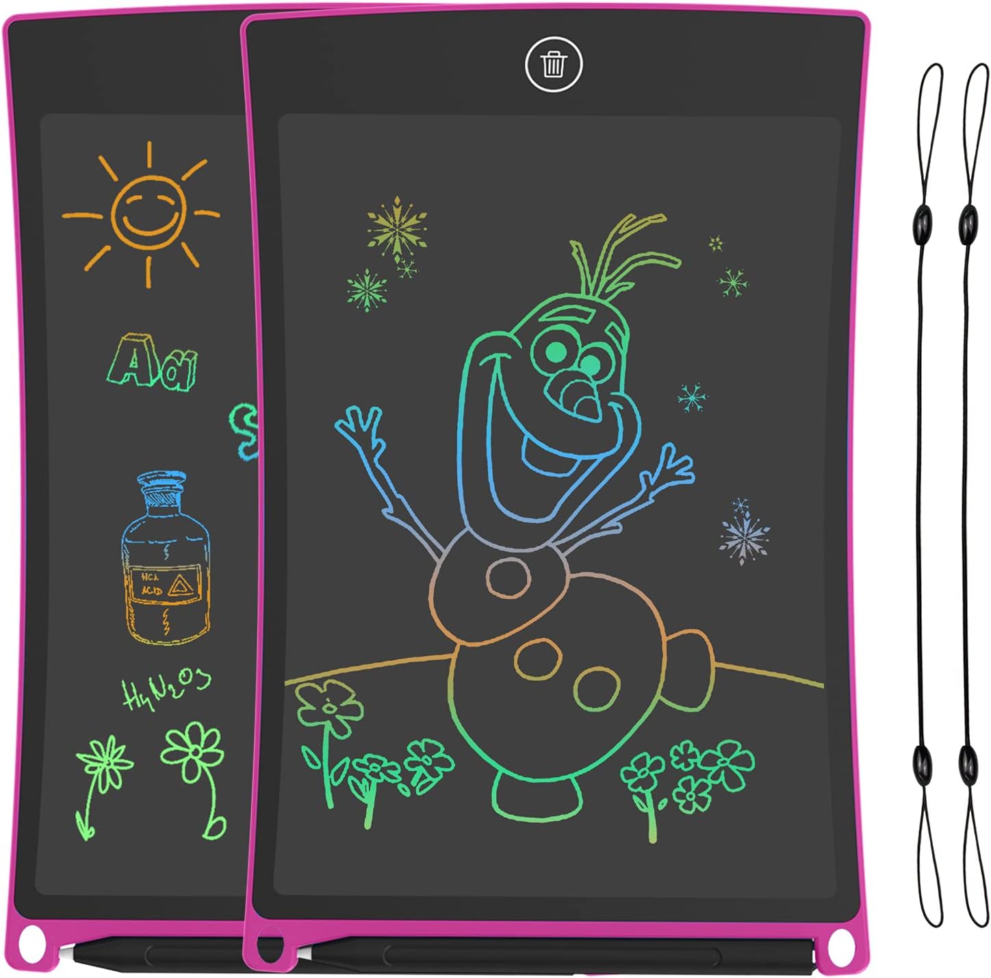 2 Pack Children's Toys 2 3 4 5 6 7 2 Pack Children's Toys 2 3 4 5 6 7 8 10 Years, Children's Chalkboard, Gifts for Children of 3 4 5 6 7 8 Years, Magic Whiteboard, Children's Magnetic Whiteboard, Educational Games for Birthday
