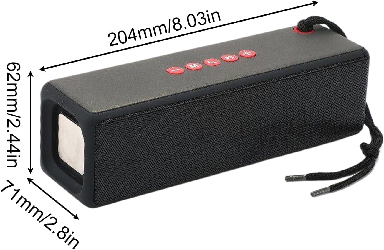 Altavoz Portátil - Reproductor Musical Portátil y Compacto - Equipo Recargable con Sonido Claro y Autonomía Prolongada para Acampada, Picnic, Dormitorio, Viajes y Uso Diario - Imagen 6