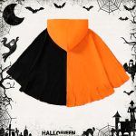 Pumpkin Cape Costume Costumes Halloween Child, Wizard Cape for Children, Wizard Cape with Hat, Pumpkin Bag, Witch Costume for Children Ghost Costume, Halloween Cosplay Carnival - Imagen 5