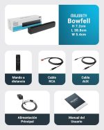 MAJORITY Bowfell Sound Bar TV | Bluetooth Sound Bars PC | 50W 2.0 Stereo TV Speakers | 39 cm Soundbar | Optical Wireless Sound Bar Speaker, USB, AUX | Remote Control Included (Black) - Imagen 8