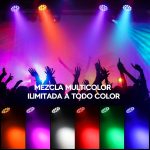 BETOPPER LED Stage Light – 18 x 18 W PAR Can RGB + Amber + LA + UV (6 in 1), Professional DJ Lighting, Strobe/Wash Effects, DMX512/Auto Sound Control, for Parties/Weddings/Clubs (1) - Imagen 4