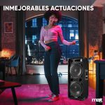 MAX MAX212 – Passive Speaker 1400 W with Dual Woofer 30 cm (12 inches), Carrying Handles and Robust Design, Ideal as an Acoustic Box for DJs, Parties or Powerful Portable Sound Systems - Imagen 4