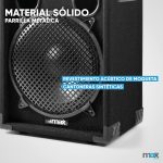 MAX MAX212 – Passive Speaker 1400 W with Dual Woofer 30 cm (12 inches), Carrying Handles and Robust Design, Ideal as an Acoustic Box for DJs, Parties or Powerful Portable Sound Systems - Imagen 6