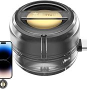 Altavoz Pequeño | Altavoz Compacto para Senderismo y Acampada - Reproductor Musical Portátil para Coche Ordenador Y Dispositivos, Potenciador De Sonido con Conexión Directa para Instrumentos