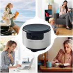 Altavoz inalámbrico de conducción ósea, altavoz de sonido de graves estéreo, reproductor de audio portátil de conducción ósea para oficina, sala de conferencias, restaurante, dormitorio - Imagen 4