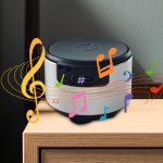 Altavoz inalámbrico de conducción ósea, altavoz de sonido de graves estéreo, reproductor de audio portátil de conducción ósea para oficina, sala de conferencias, restaurante, dormitorio - Imagen 8