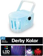Set of 2 Derby Black DJ Sound Lights and 4 RGBW LED + Gantry - Imagen 3