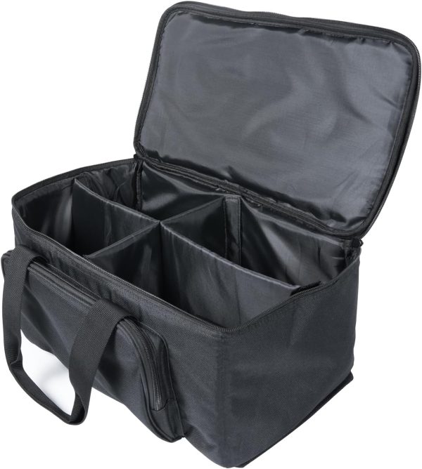 Pair LED Bag with 4 Dividers, 40 x 20 x 23.5 cm, Pair Flat Waterproof PVC Bag Used to store and transport 4 pcs LED pair.
