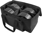 Pair LED Bag with 4 Dividers, 40 x 20 x 23.5 cm, Pair Flat Waterproof PVC Bag Used to store and transport 4 pcs LED pair. - Imagen 3