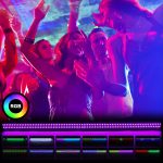 336 LED Wallwasher Bar RGBW, Stage Light Lighting Effects, Strobe Light for DJ, Bar, Party, Nightclub, Wedding, Halloween, Christmas, 2 PCS - Imagen 4