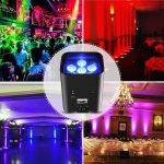 2pcs 18-W*6 Pair LED Bulb Rechargeable Battery with Remote Control, RGBWA+UV Stage Light Controlled by APP/DMX, Disco Light for Party DJ Bar Wedding Concert Birthday - Imagen 8