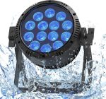 U`King 14 x 15 W Waterproof LED Pair IP65, RGBW 200 W Spotlights Outdoor Stage Lights D MX 4/9CH Strobe Effect for Discotheques Parties Weddings Bar Performances in Rainy Days Swimming Pool