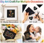 Mocoosy 60 Pieces Scratch Paper Art Set for Kids (Building Blocks + Rainbow) - Imagen 6