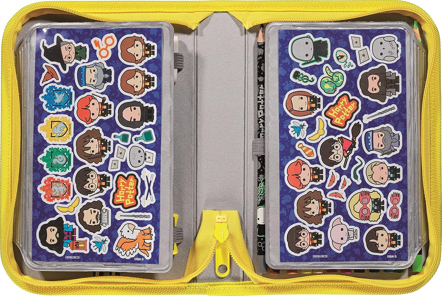 Maped - School Pencil Case - Harry Potter Collection - Includes 12 Coloured Markers, 12 Colored Pencils, 1 Children's Scissors, 2 Graphite Pencils, 1 Eraser and 1 Sharpener - Imagen 3
