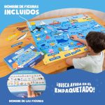 BONNYCO Felt Chalkboard with 107 Sea Animal Figures, Toys Children Montessori, Gifts for Children 3 to 8 Years. Sensory Panel Autism, Children's Educational Games Christmas - Imagen 4
