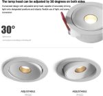 Foco de Escenario, s LED empotrados de 5 W, 7 W y 9 W, ángulo de haz pequeño de 3°, 8° y 15°, for techo, for el hogar, cuadros, museos de arte.(White 5W 8 degree,6000K cold) - Imagen 6